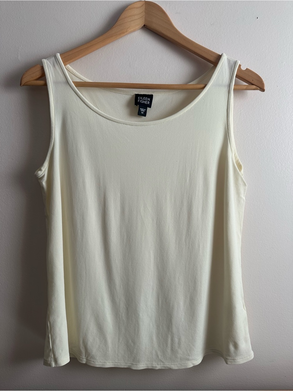 Eileen Fisher • Butter Yellow 100% Silk Tank Top